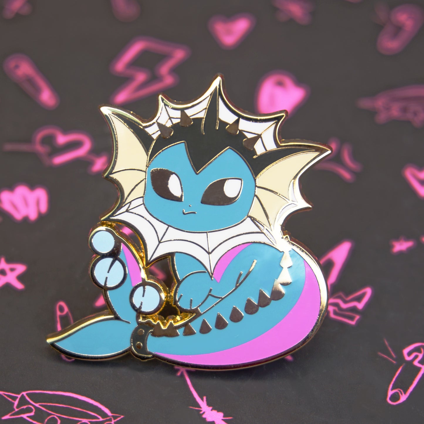 VAMPIRE-ON ENAMEL PIN