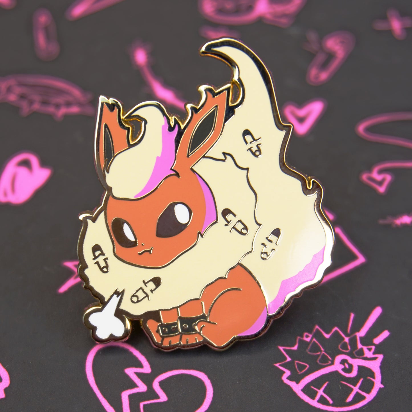 FUMEON ENAMEL PIN