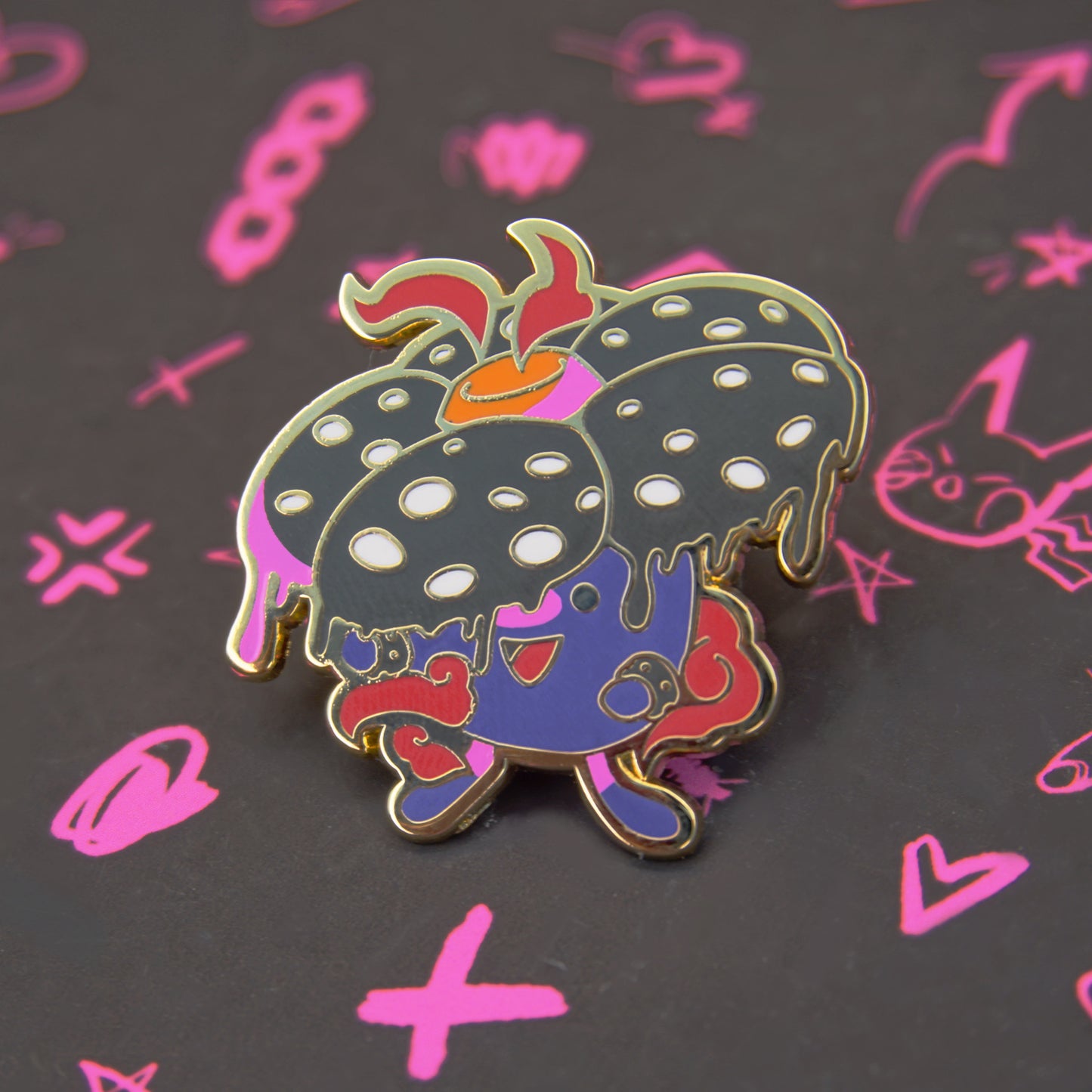 VILE-PUKE ENAMEL PIN