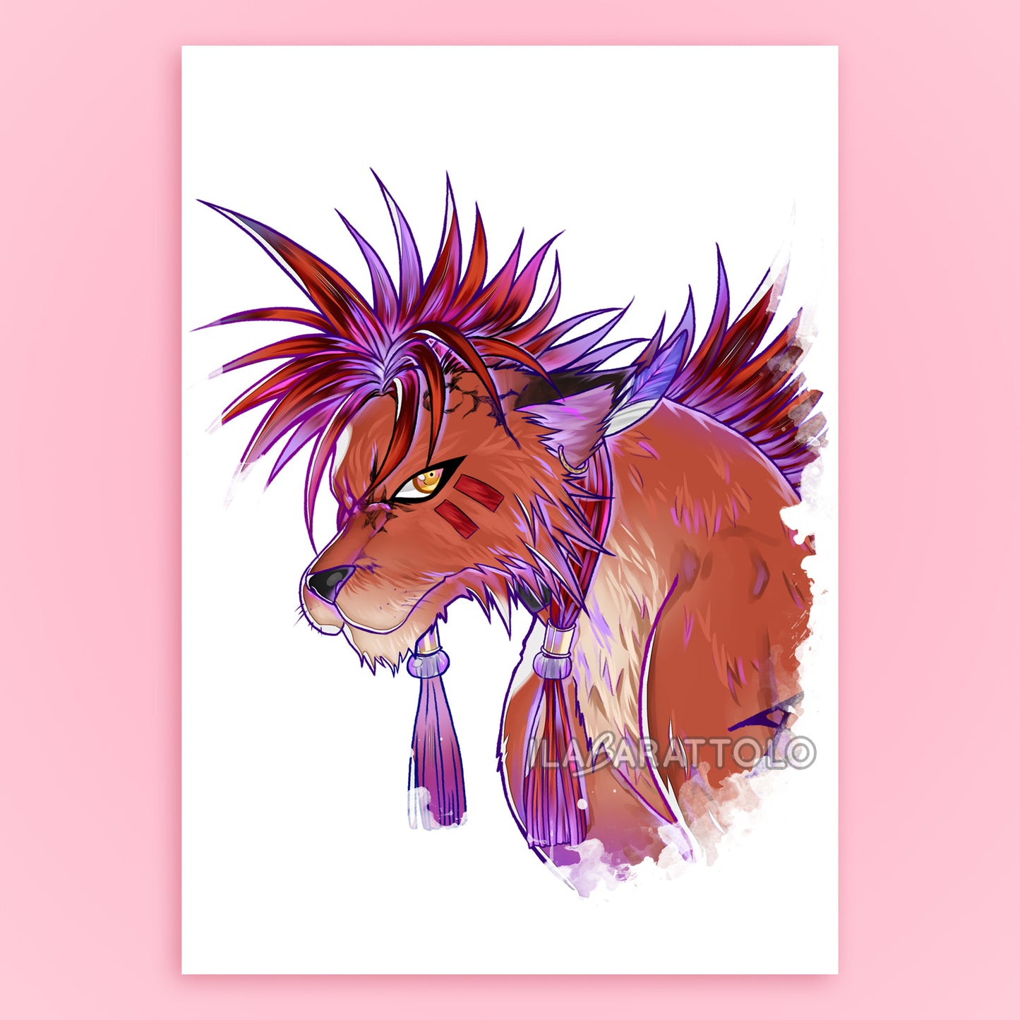 TRIBAL DOG PORTRAIT