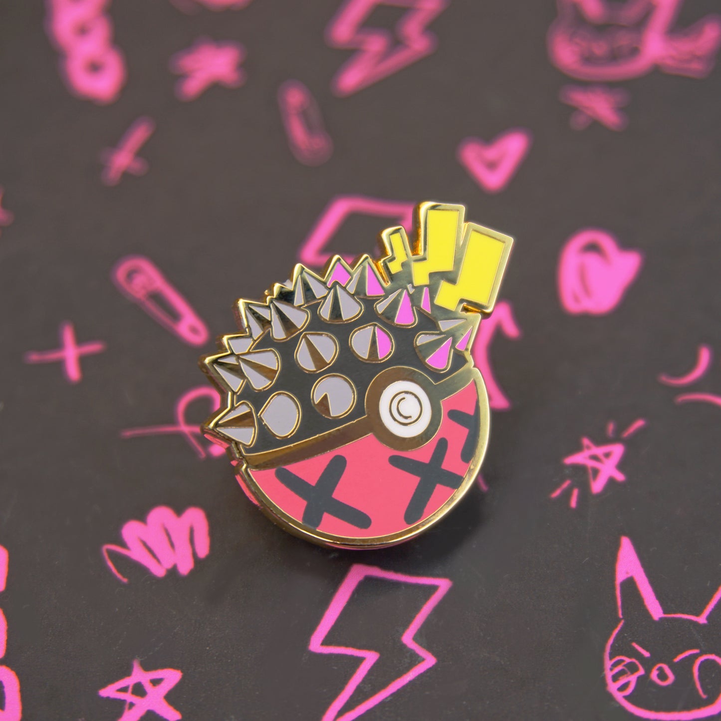 PUNKEBALL ENAMEL PIN