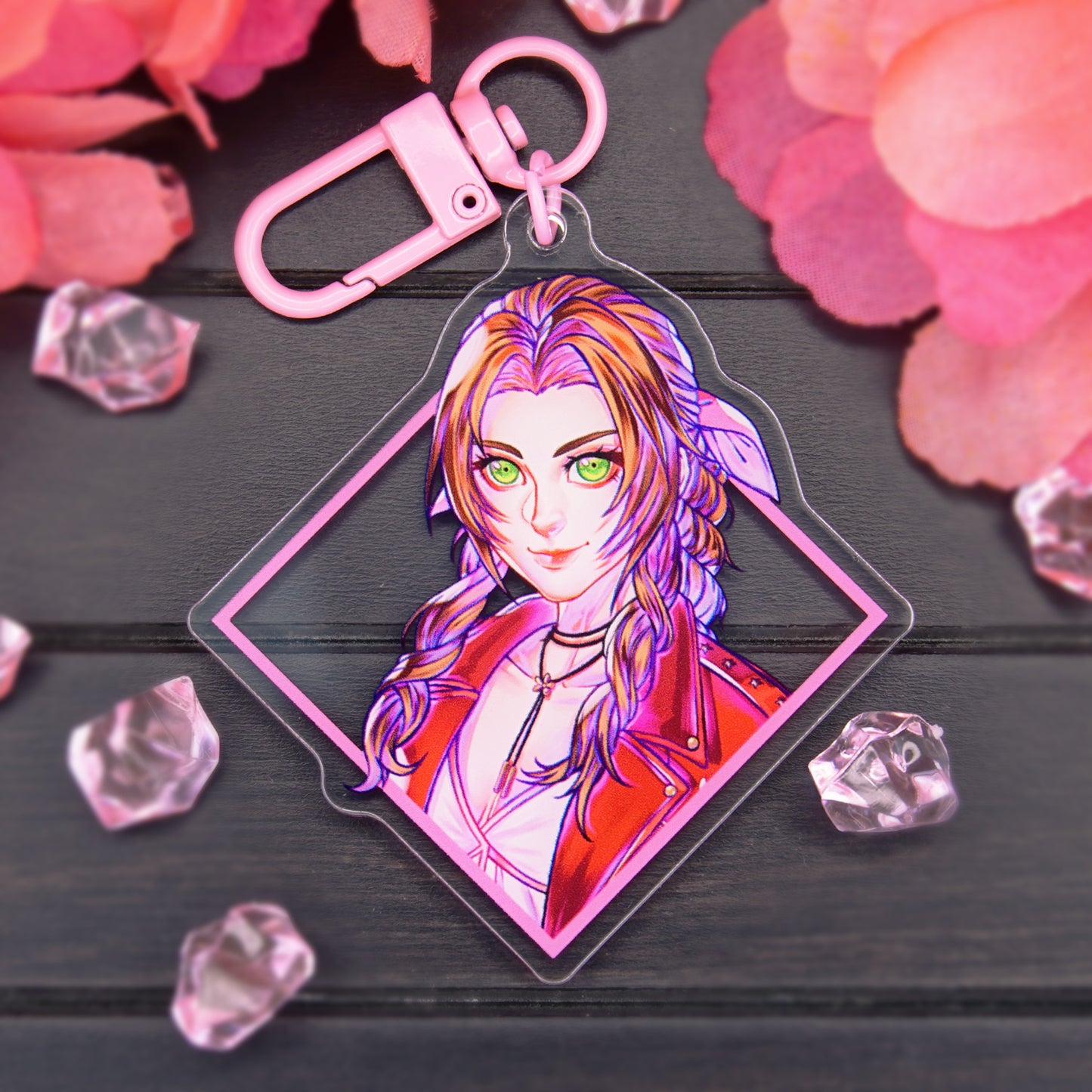 FLOWER GIRL ACRYLIC CHARM