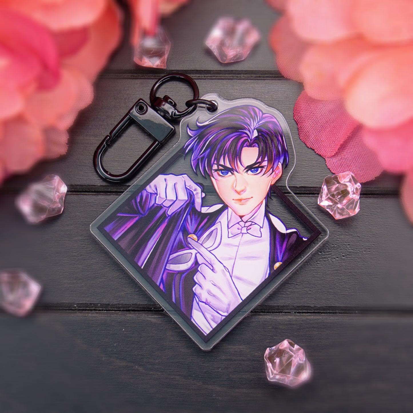 TUXEDO ACRYLIC CHARM