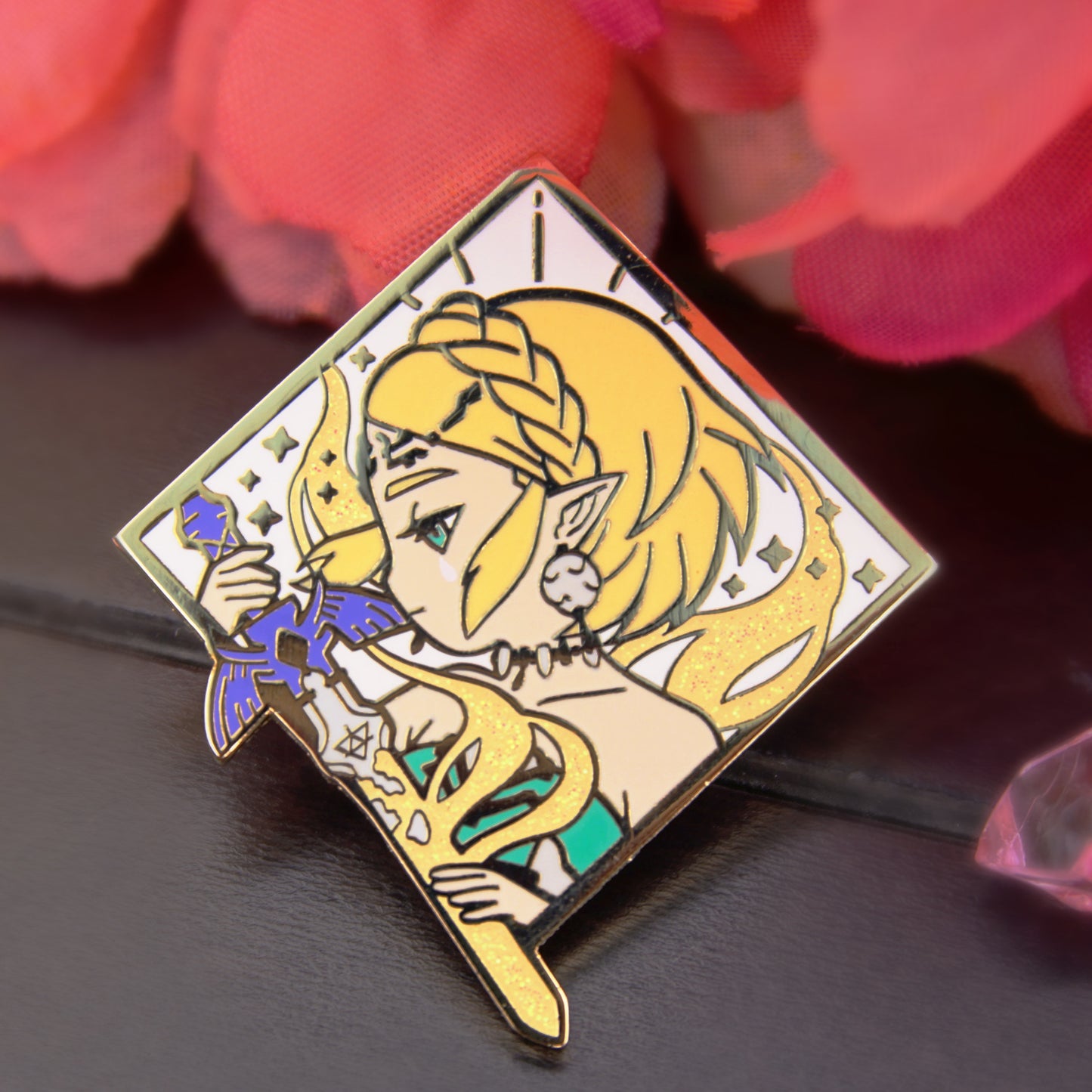SAGE OF TIME PRINCESS DIAMOND ENAMEL PIN