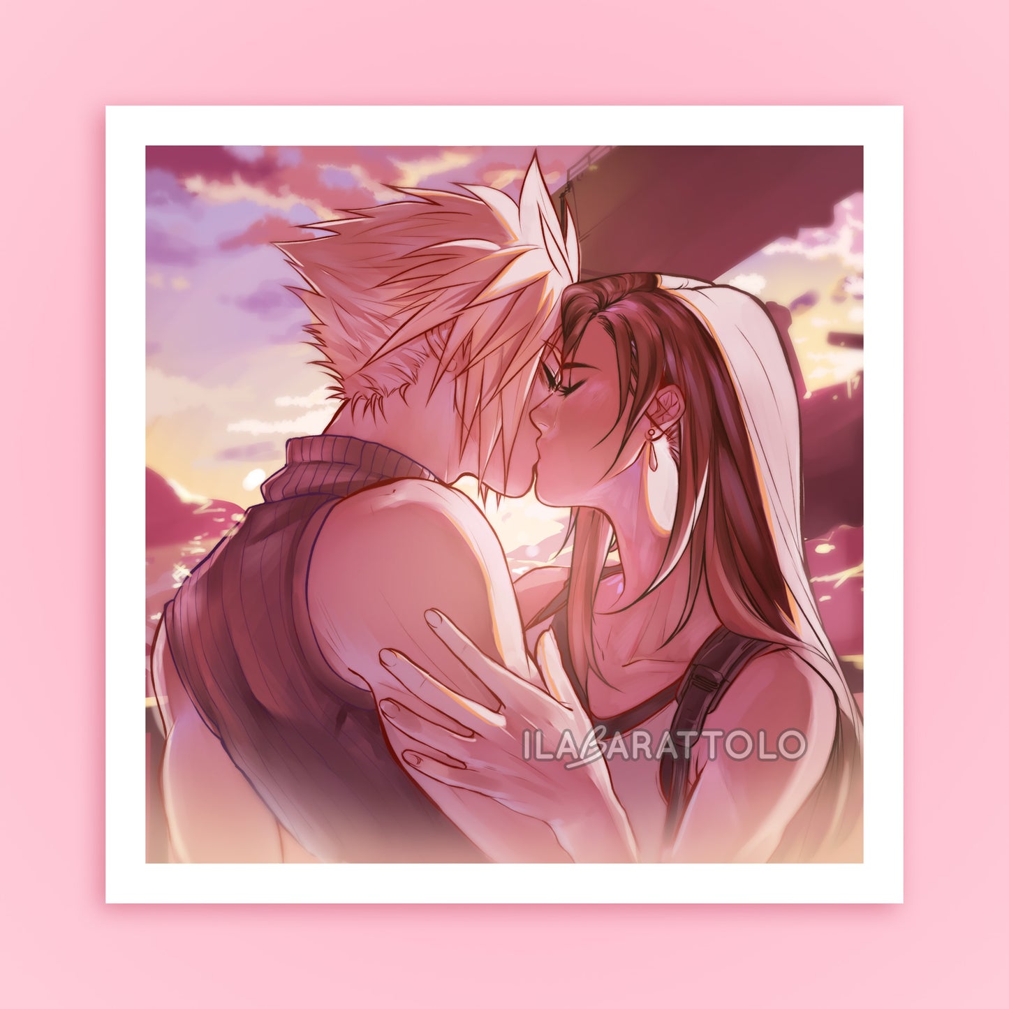 KISSING PRINT