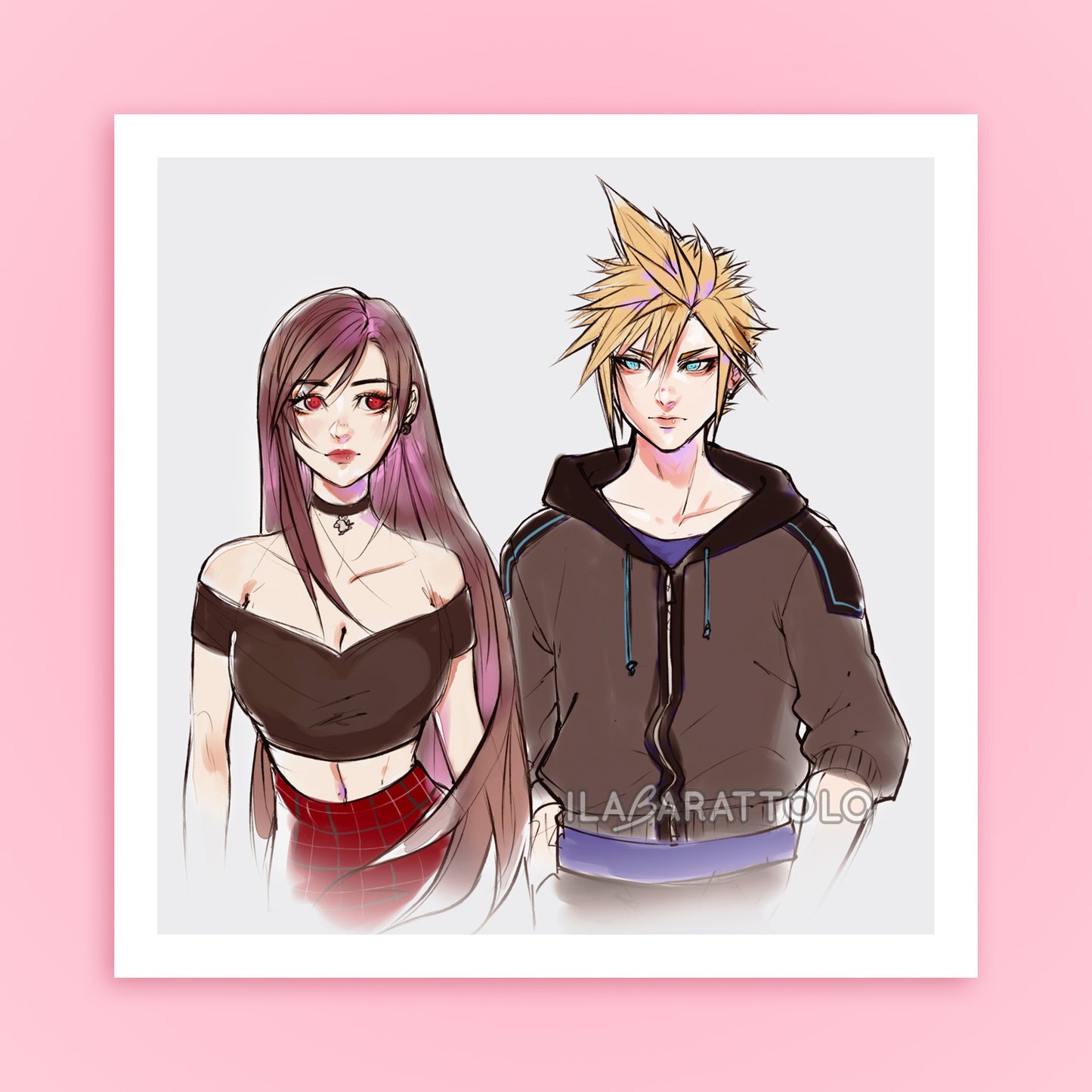 SOLDIER BOY X 7TH HEAVEN GIRL CASUAL OUTFITS PRINT