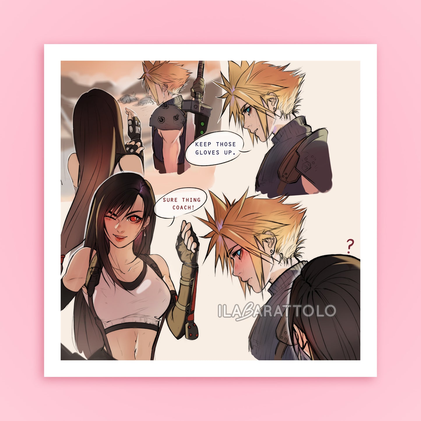 KEEP THOSE GLOVES UP PRINT