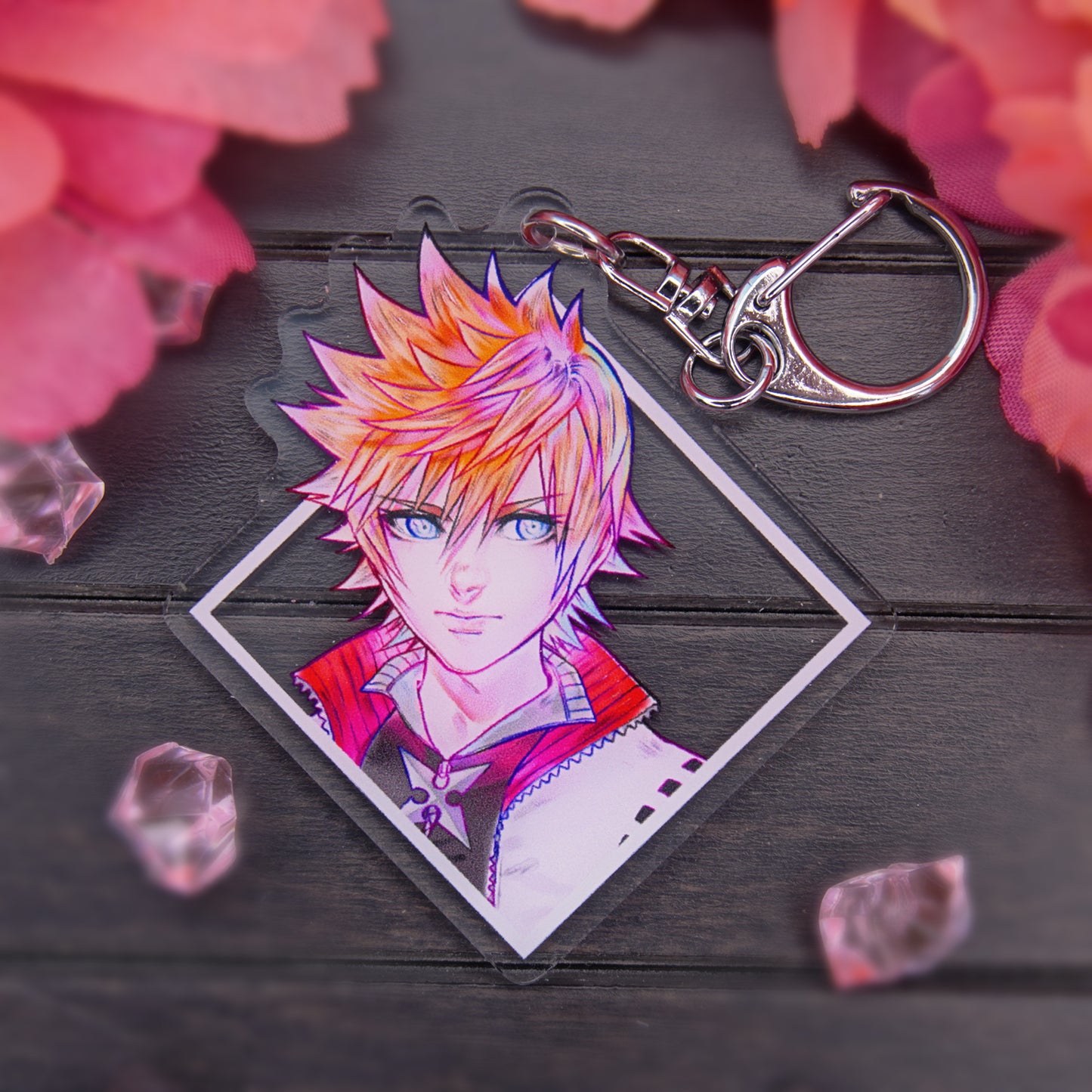 BLOND HAIRED KID ACRYLIC CHARM