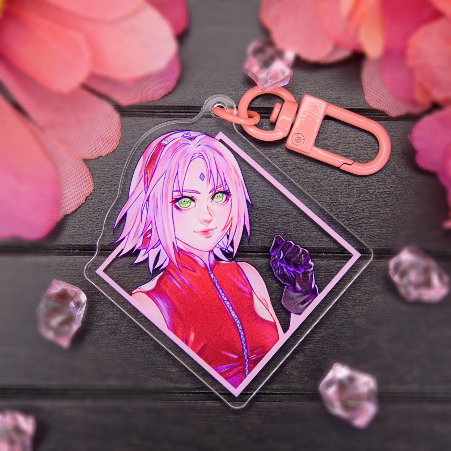 BLOSSOM GIRL ACRYLIC CHARM