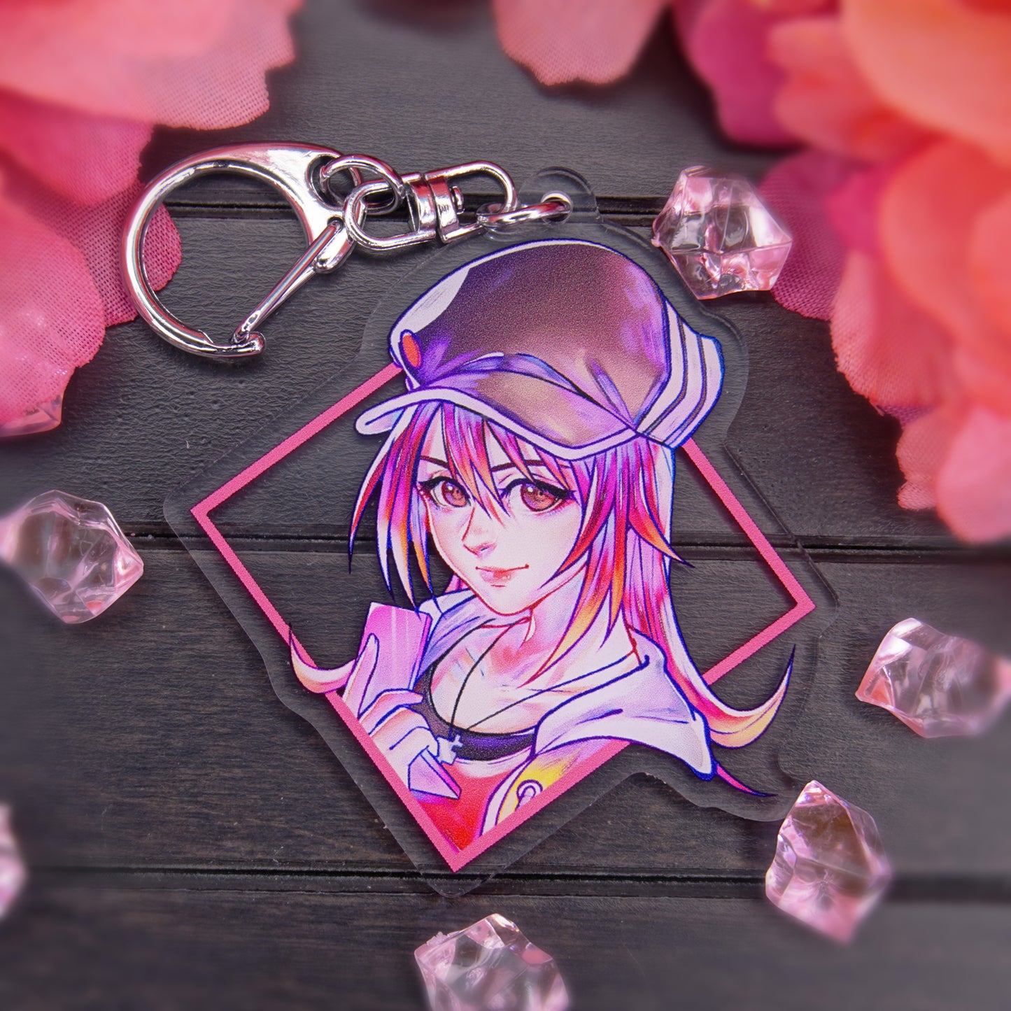FASHION GIRL ACRYLIC CHARM