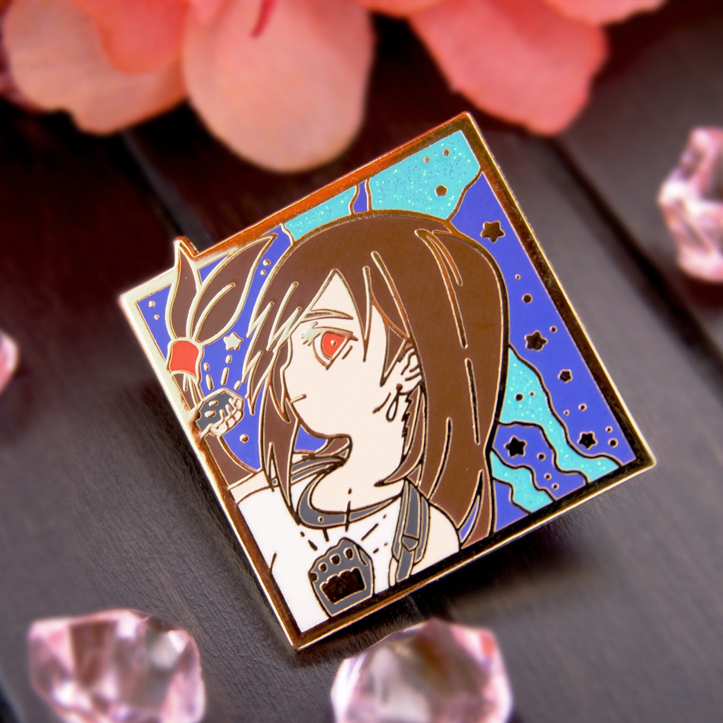 7TH HEAVEN GIRL DIAMOND ENAMEL PIN