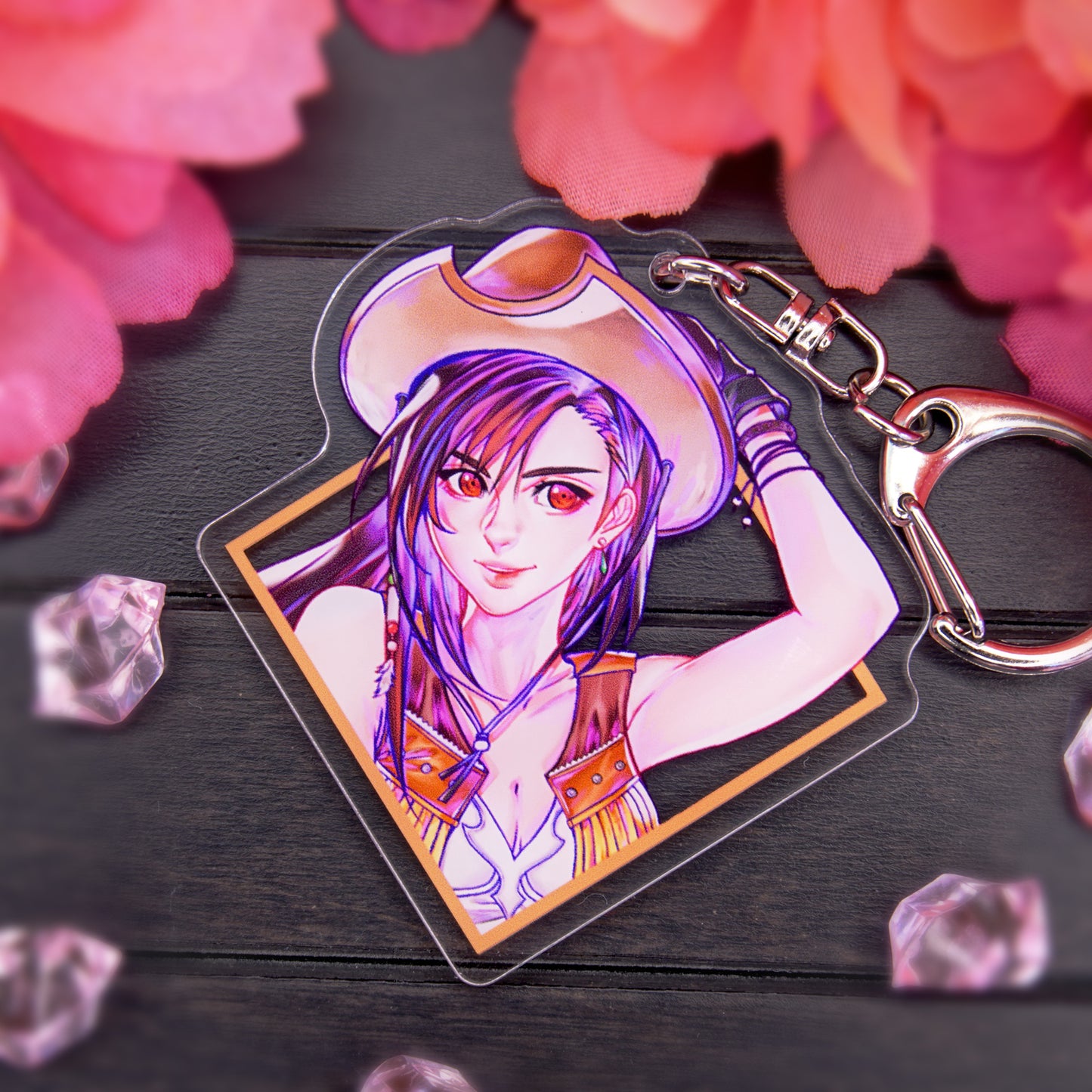 COWGIRL ACRYLIC CHARM