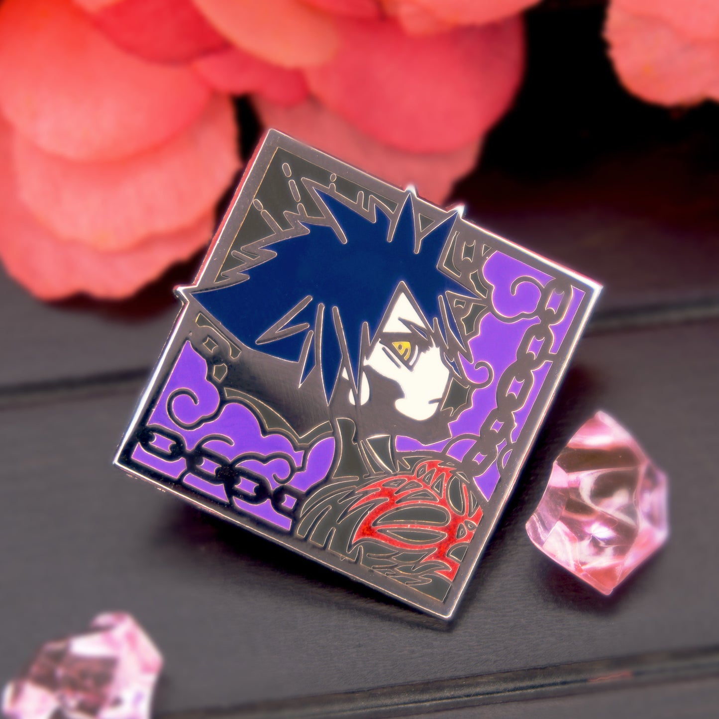 DARKNESS DIAMOND ENAMEL PIN