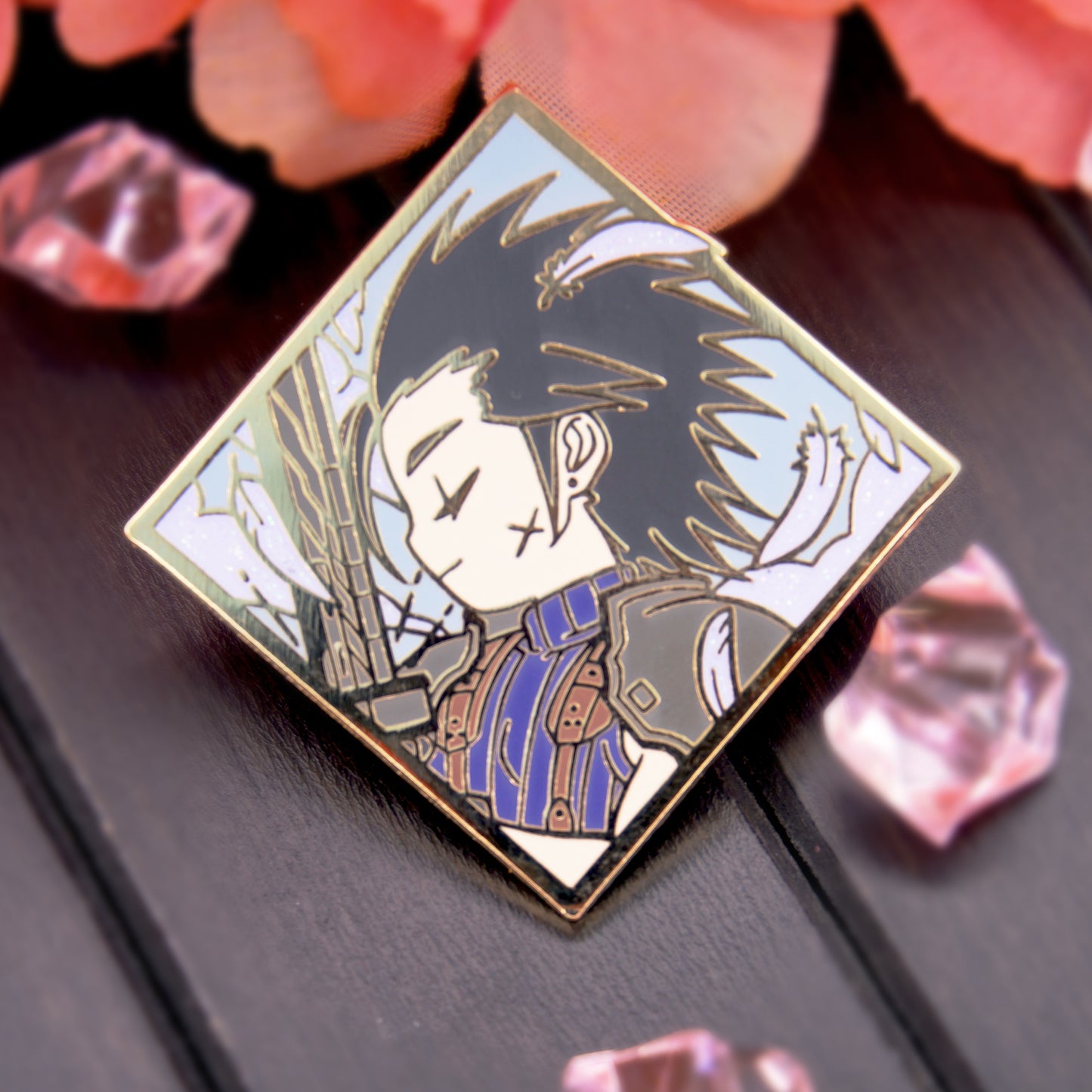 FIRST CLASS SOLDIER DIAMOND ENAMEL PIN