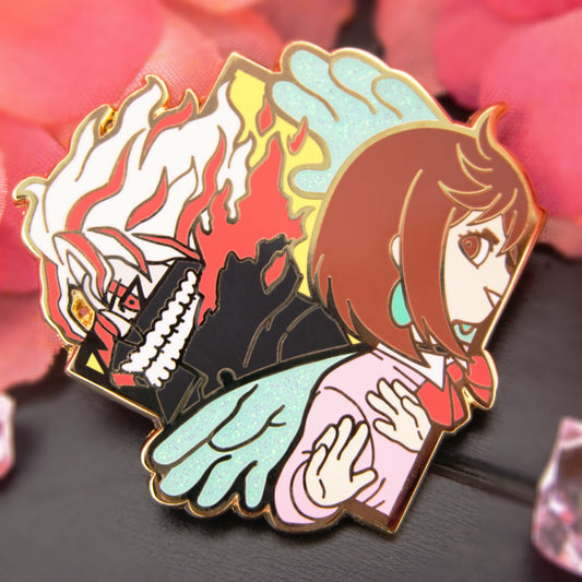 SPACE&GHOSTS FANATICS COUPLE DIAMOND ENAMEL PIN