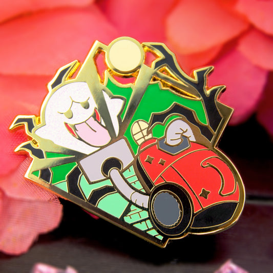 SPOOKY MANSION ENAMEL PIN